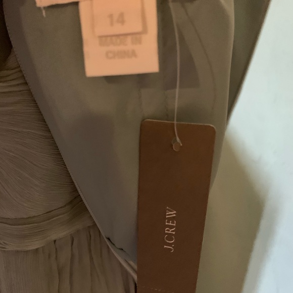 J. Crew Brown Evening Gown One Shoulder - Picture 4 of 5